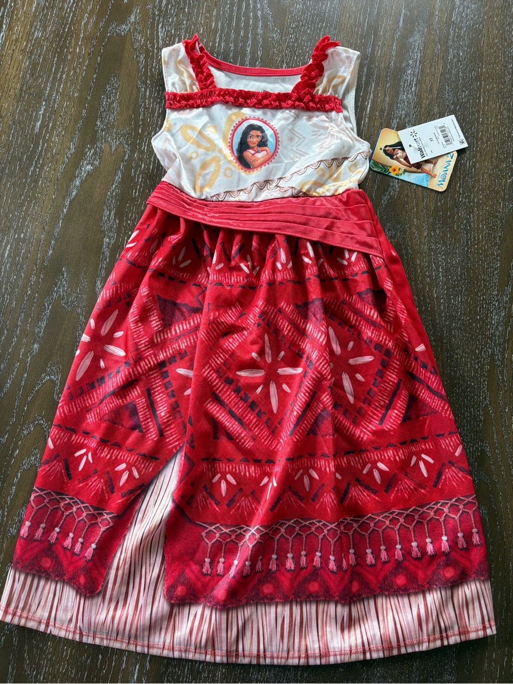 Disney Red Moana-Inspired Girls' Night gown